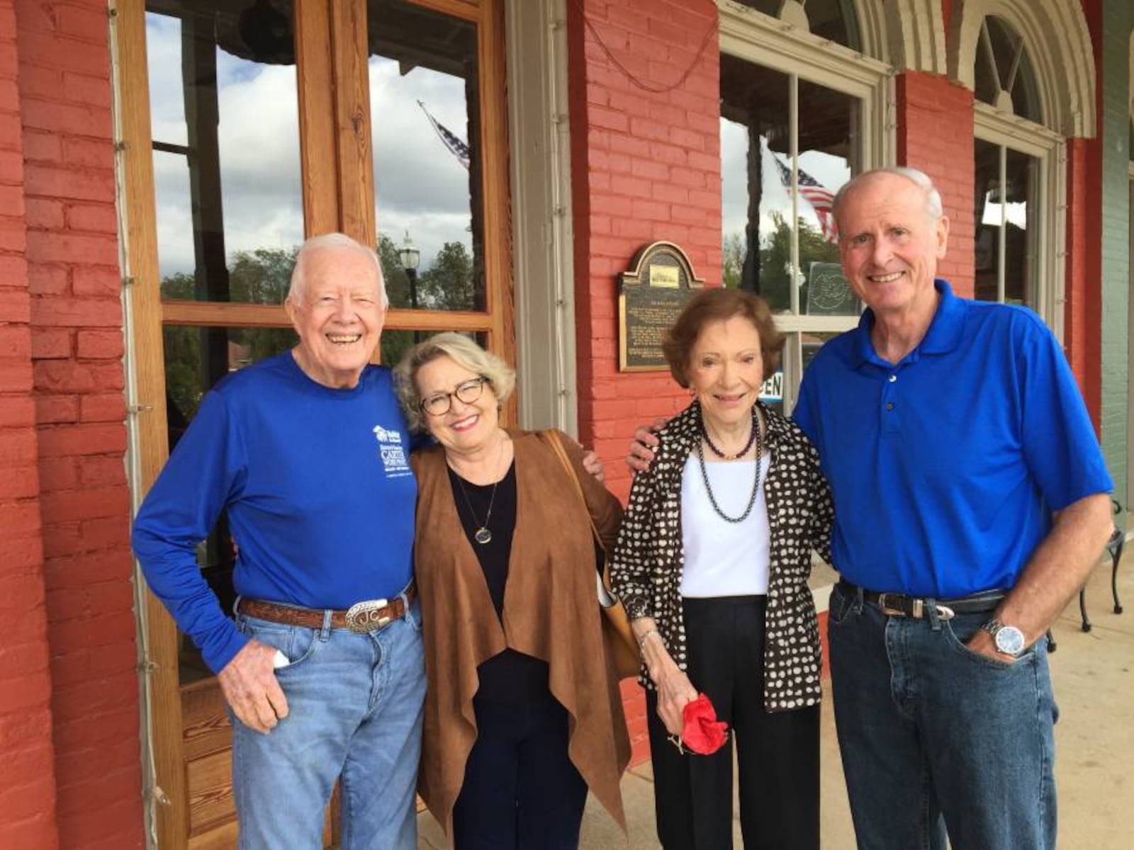 Connie and Kendall Blanchard were the among the hundreds of Georgians to wish former President Jimmy Carter a happy 97th birthday.