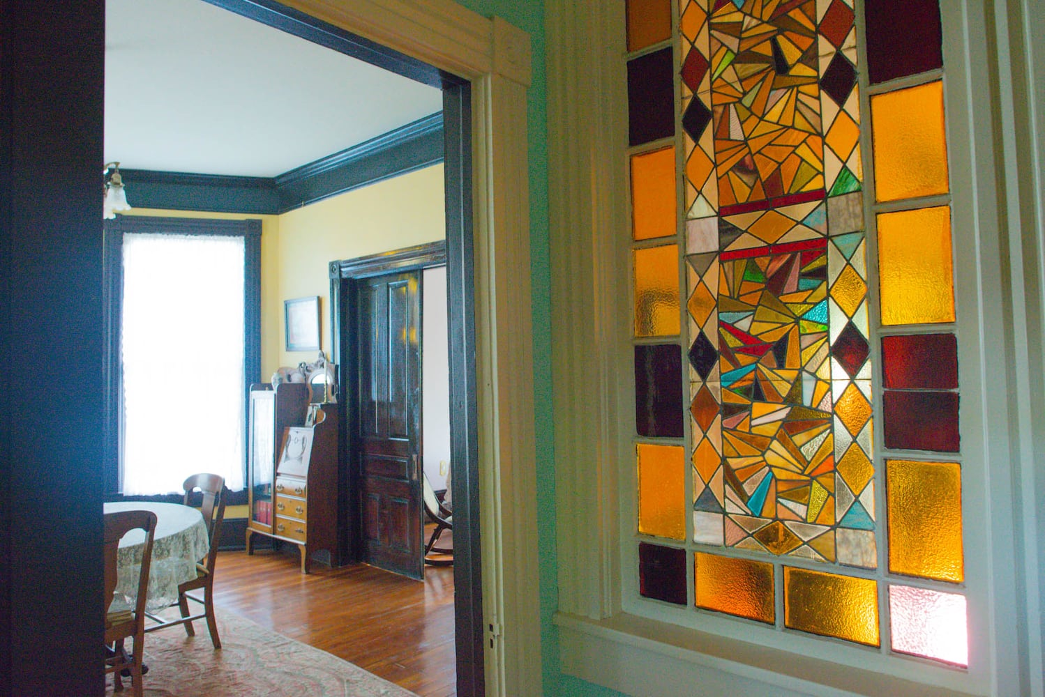 Photos: Award-winning West End Queen Anne home features abstract stained glass