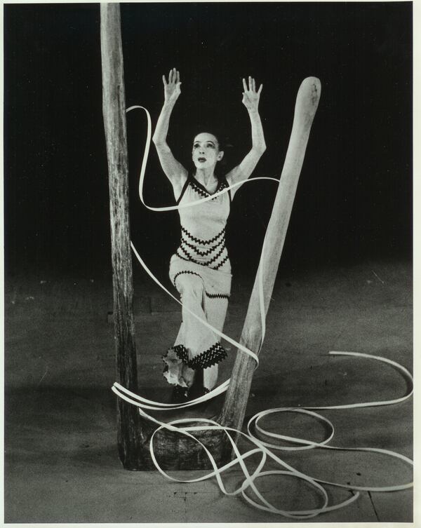 Photo of Martha Graham in "Errand into the Maze."