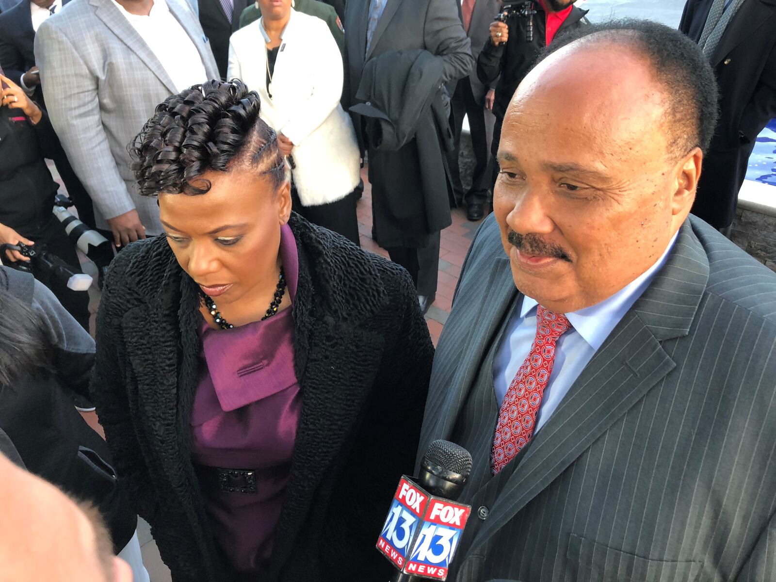 Bernice King and Martin King III’s parents were close friends with Juanita Abernathy and her husband, Ralph David Abernathy. (Ernie Suggs/AJC)