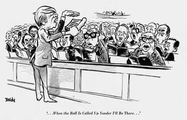 Jimmy Carter cartoons from the 1976 campaign by Baldy