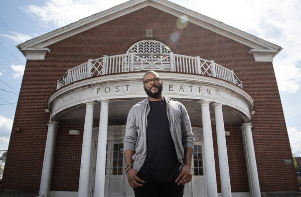 Tyler Perry in Tyler Perry Studios on Thursday, Sept. 26, 2019. On Oct. 5, Tyler Perry will hold the ceremonial grand opening for his movie studio at Fort McPherson. He bought the land in 2015 and the complex has been up and running for a couple years. HYOSUB SHIN / HYOSUB.SHIN@AJC.COM