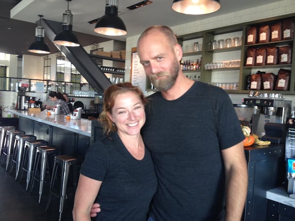 Jennifer and Ben Johnson are shown in 2013 as West Egg Cafe was celebrating its ninth anniversary.
(Courtesy of West Egg Cafe)