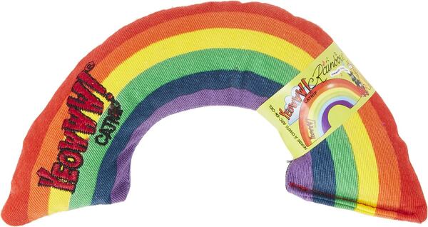 Yeowww! Catnip Rainbow Cat Toy, $5.99, Chewy.com Keep curious cats busy with a hand-stitched rainbow cotton twill toy filled with organic catnip. Available at Chewy.com.