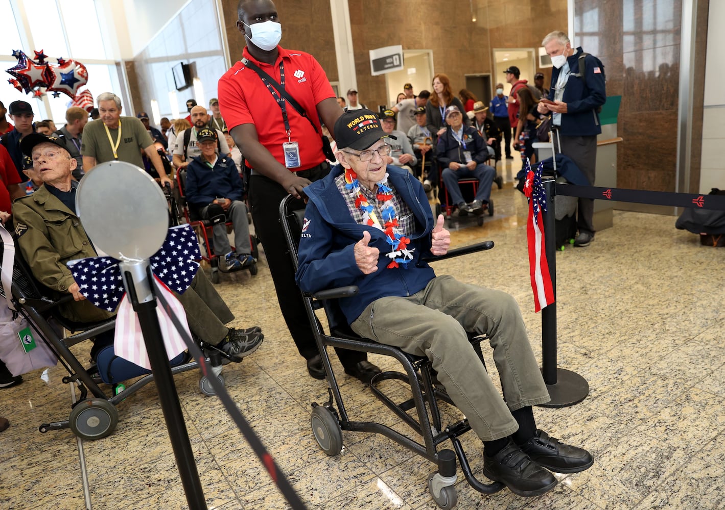 WWII Veterans Delta flight to Normandy