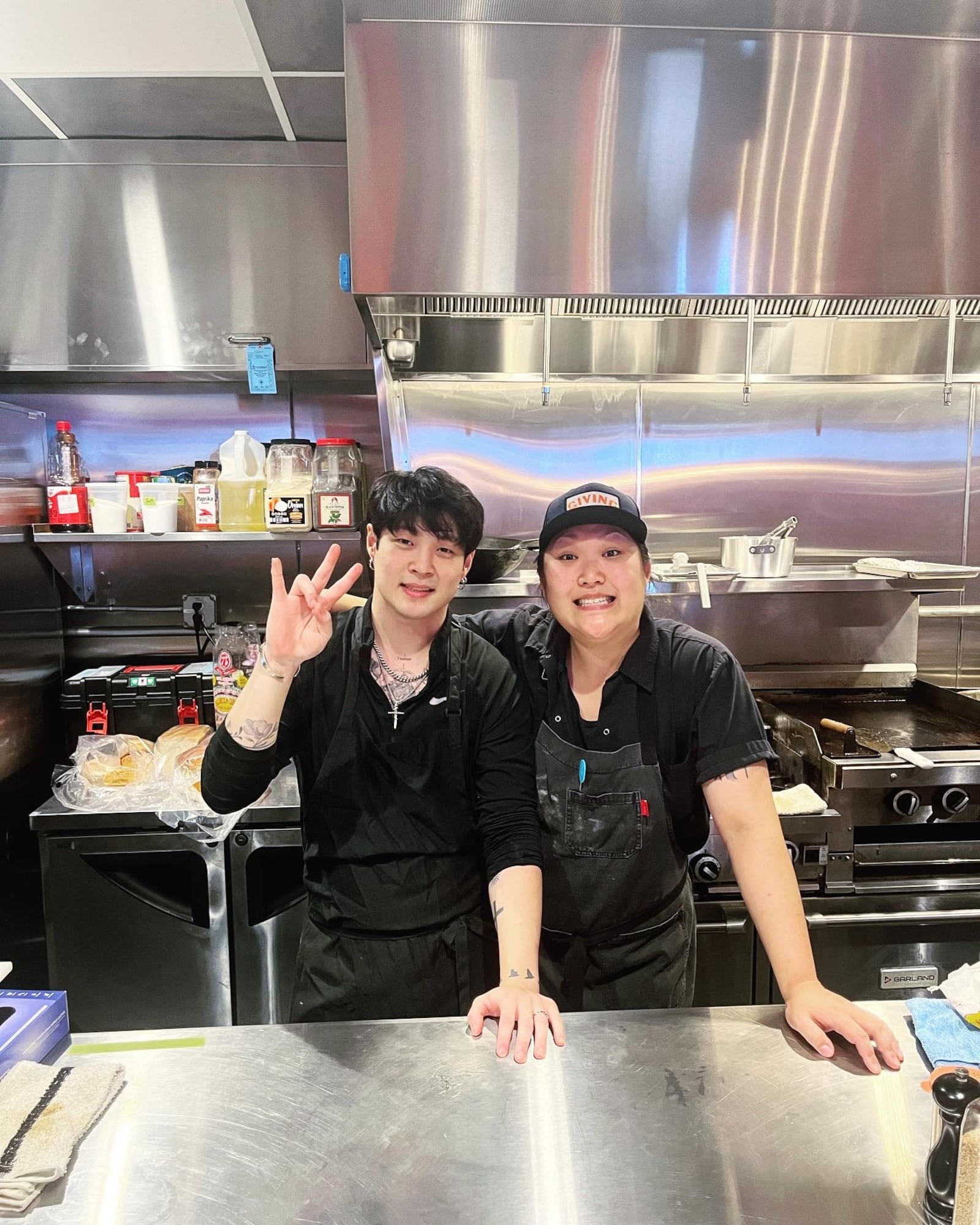 Jun Park (left) and Jess Kim of Atlanta pop-up Ganji. / Courtesy of of Ganji