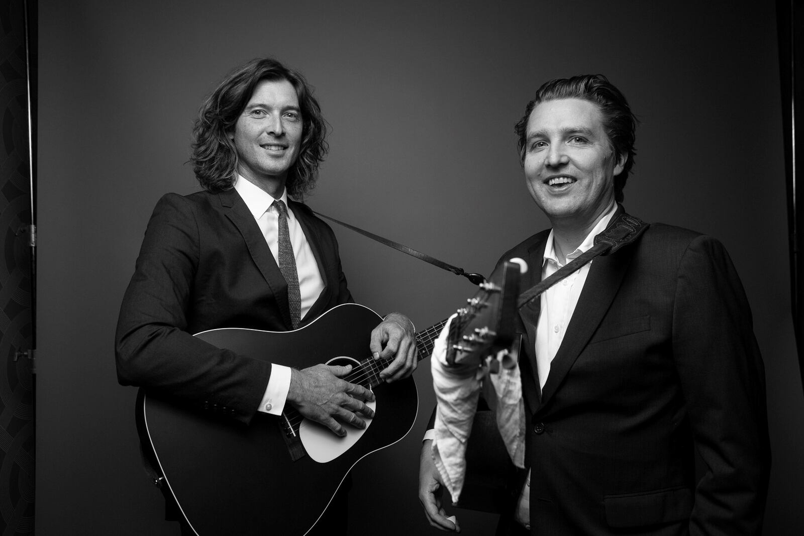 Joey Ryan (left) of the Milk Carton Kids says of his partnership with Kenneth Pattengale, "Basically every way in which we’re opposite contributes to what makes it actually work for us musically.”
