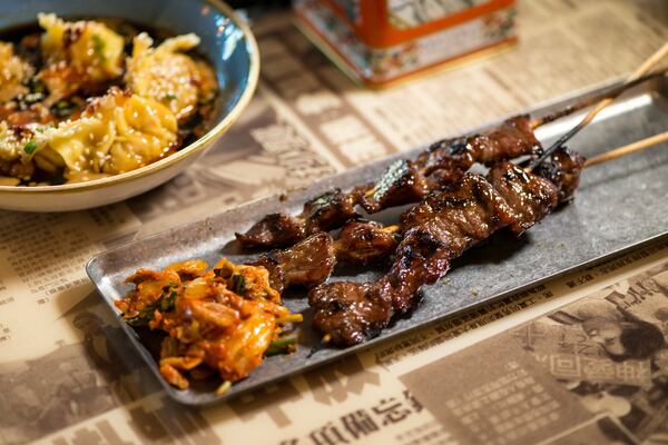 Hawkers Bulgogi Beef Street Skewers. Photo credit- Mia Yakel.