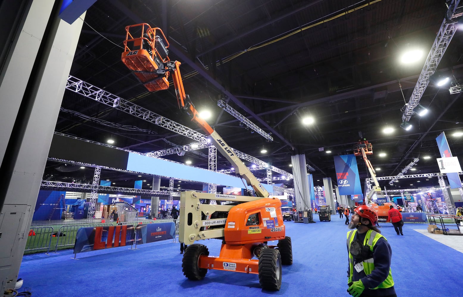 Photos: Setting up the Super Bowl Experience in Atlanta