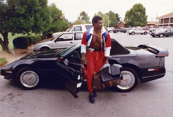 Former Atlanta Falcons cornerback and Atlanta Braves outfielder Deion Sanders. AJC file photo