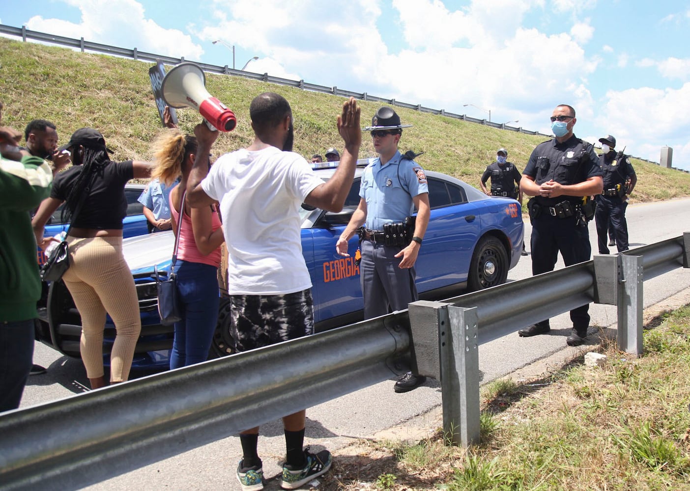 PHOTOS: Protesters gather in Atlanta over Friday’s police shooting