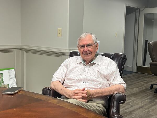 Bill Jones, a former legislator, wants to open a new hospital in rural Butts County, Georgia. His son Burt, the state’s lieutenant governor, pushed this year for a new law that helps move the project along. (Andy Miller for KFF Health News) 