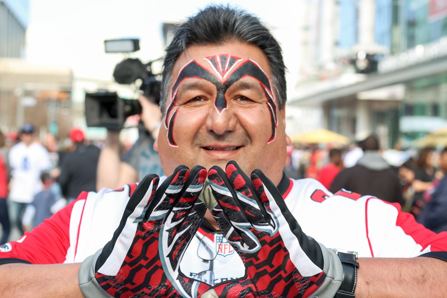 Falcons fans in Houston