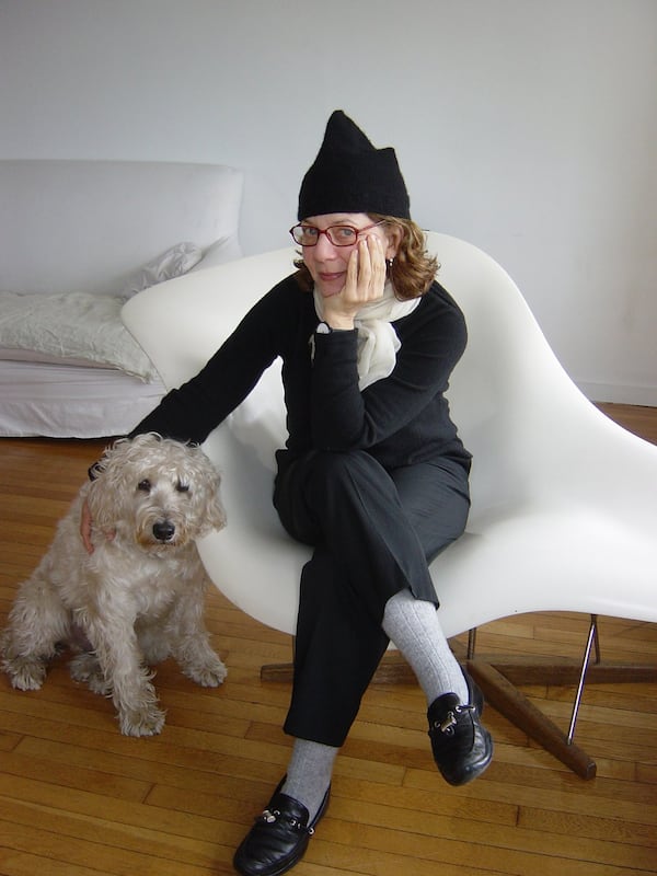 Maira Kalman and her dog Pete. Contributed by Rick Meyerowitz