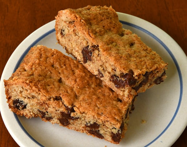 Leah Parris, owner of vegan bakery Flour + Time, turned Miss Ellen's Lunchbox Bars, a favorite family recipe, into a vegan treat. Flour + Time is offering a pickup option while a new space is being built in West Midtown. (Styling by Leah Parris / Chris Hunt for the AJC)