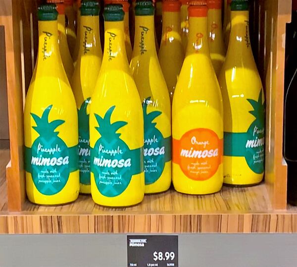 Aldi is selling pineapple and orange mimosas while supplies last.