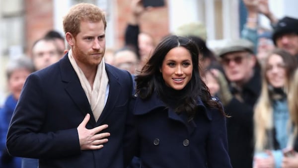 NOTTINGHAM, ENGLAND - DECEMBER 01:  Prince Harry and Meghan Markle attends the Terrance Higgins Trust World AIDS Day charity fair at Nottingham Contemporary on December 1, 2017 in Nottingham, England. Prince Harry and Meghan Markle announced their engagement on Monday 27th November 2017 and will marry at St George's Chapel, Windsor Castle in May 2018.  (Photo by Chris Jackson/Getty Images)