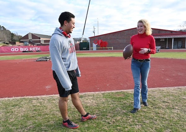 Shelly Garner Black, with Gainesville High senior football player Ronald Penado, made history in 1985.