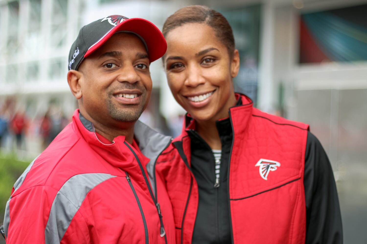 Falcons fans in Houston