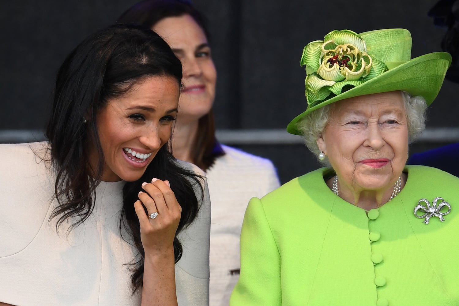 Photos: Meghan Markle stuns at first solo outing with Queen Elizabeth