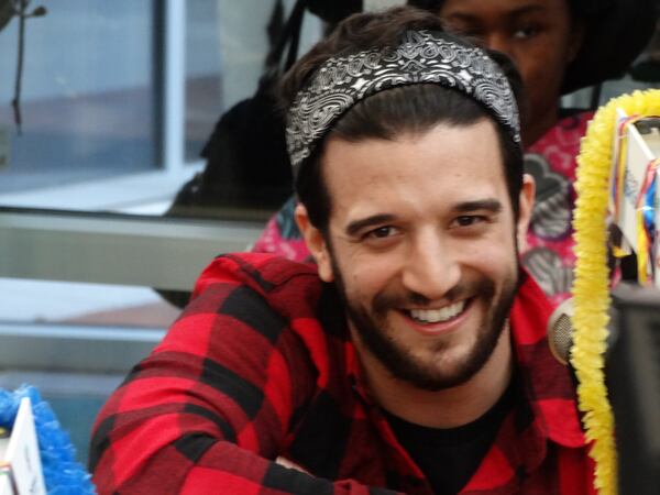 Mark Ballas played his song "Get My Name" at Seacrest Studios on New Year's Eve 2014. CREDIT: Rodney Ho/rho@ajc.com