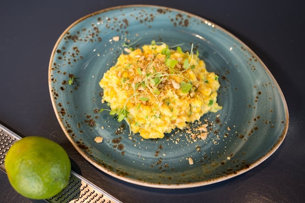 Coconut Creamed Corn With Jalapeno, Curry and Lime from chef Joey Ward of Gunshow. CONTRIBUTED BY MIA YAKEL