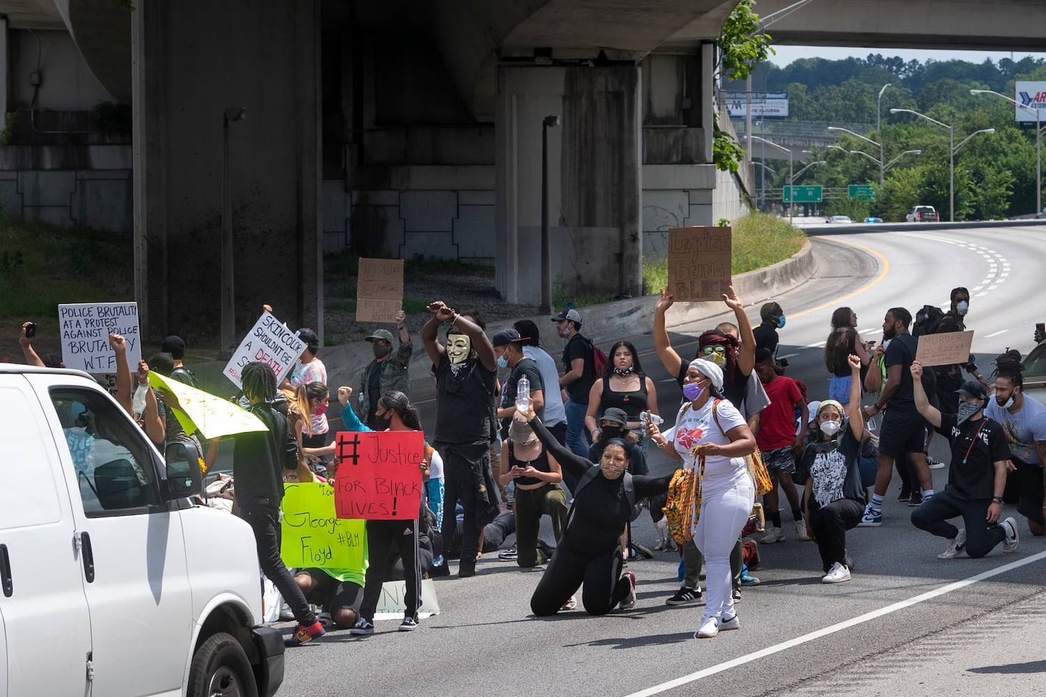 PHOTOS: Fourth day of protests in downtown Atlanta