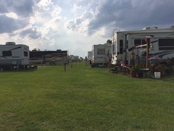 Thousands of traveling construction workers, some temporarily living in trailer parks such as this one, have come from across the country to work at Plant Vogtle. JOHNNY EDWARDS / JREDWARDS@AJC.COM