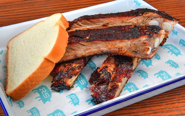 Of course, you'll find Spare Ribs (pork) at Rodney Scott's Whole Hog BBQ in Atlanta. (Chris Hunt for The Atlanta Journal-Constitution)