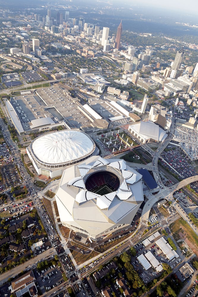 Photos: The view above the Falcons’ Mercedes-Benz Stadium