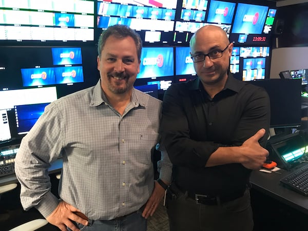 Former CNN/HLN producer Scott Tufts (left) and former CourtTV producer John Alleva are running Court TV 2.0, based in Buckhead.