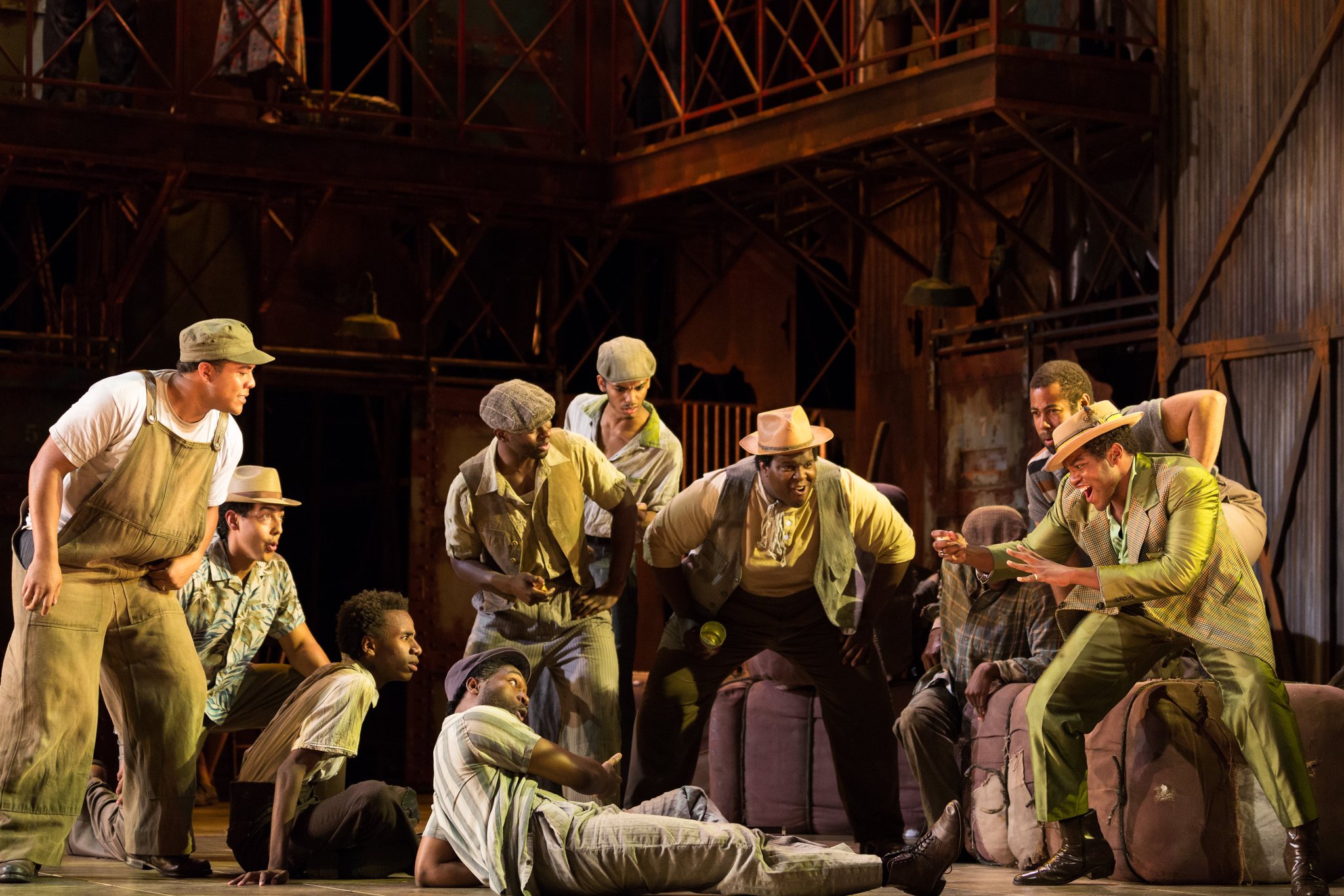 An ensemble scene featuring Sportin’ Life from the Glimmerglass production of “Porgy and Bess.” Contributed by Karli Cadel