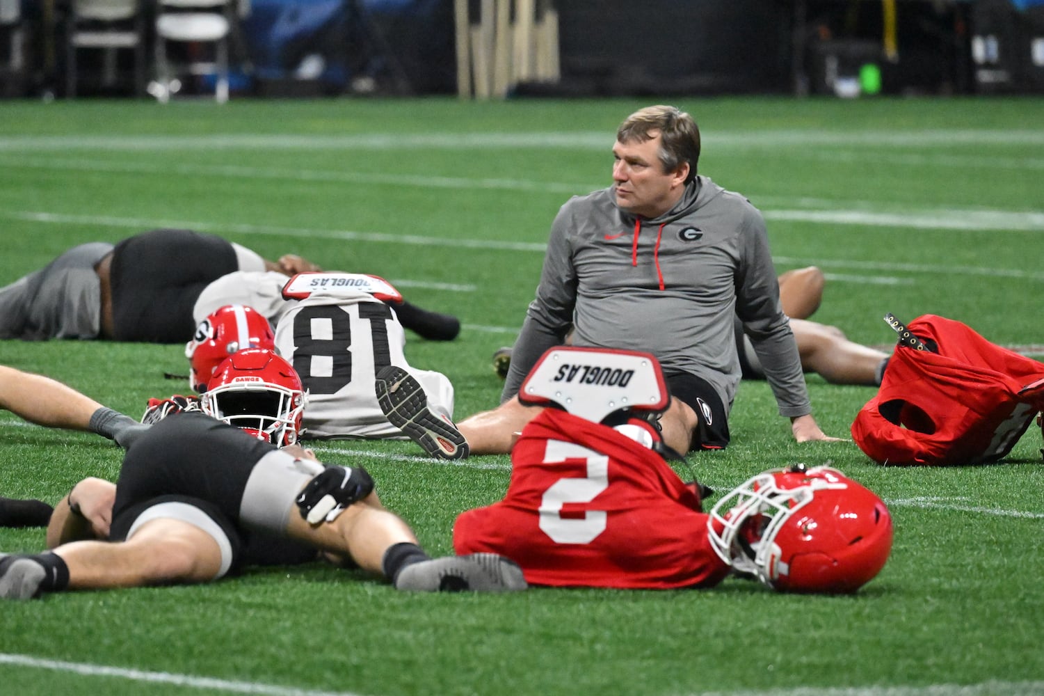 Peach Bowl Georgia practice