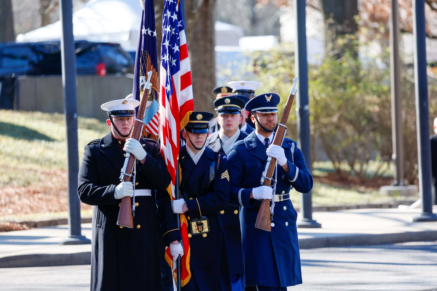 Jimmy Carter departure ceremony