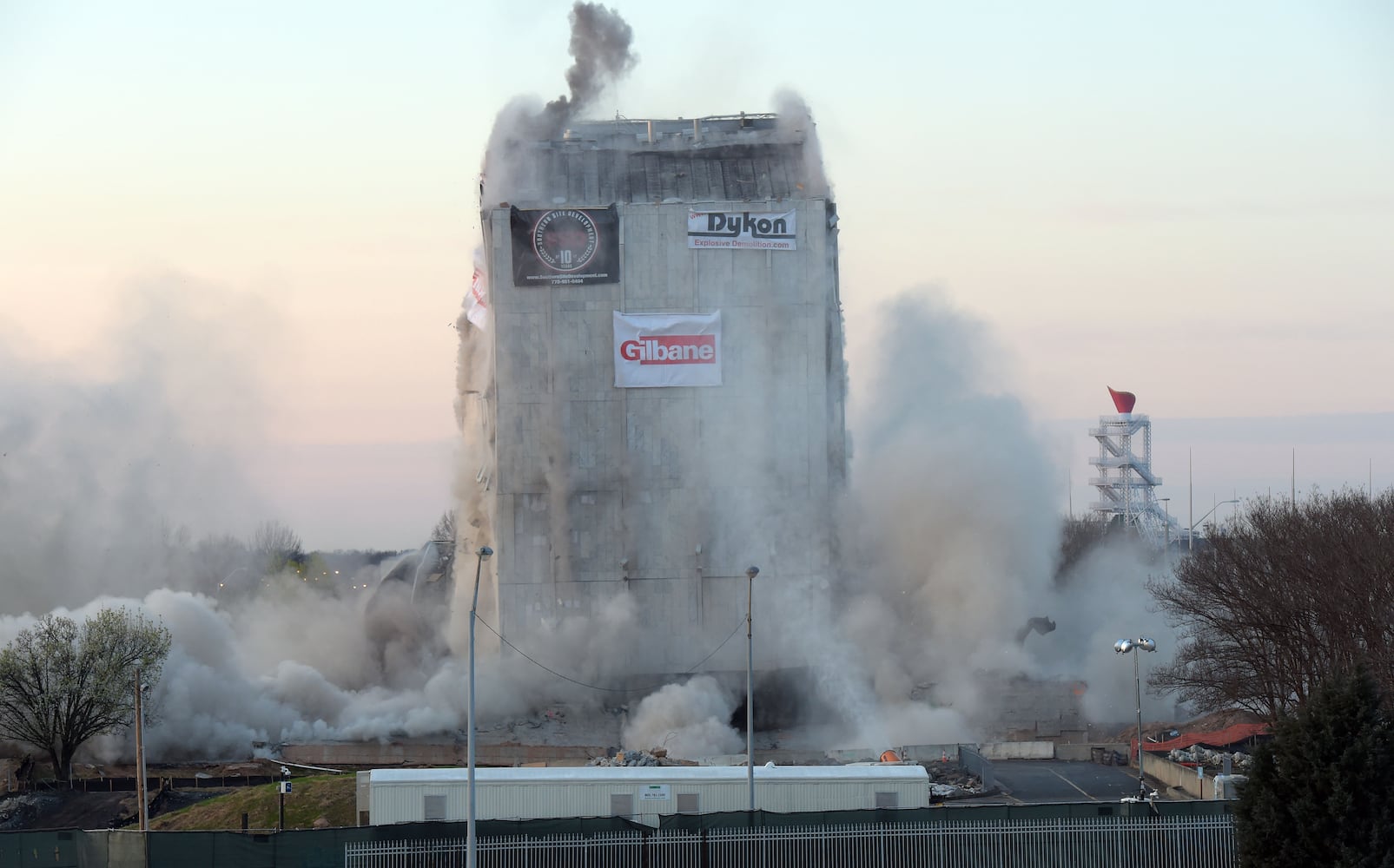 Old Georgia Archives building imploded, Sunday March 5, 2017