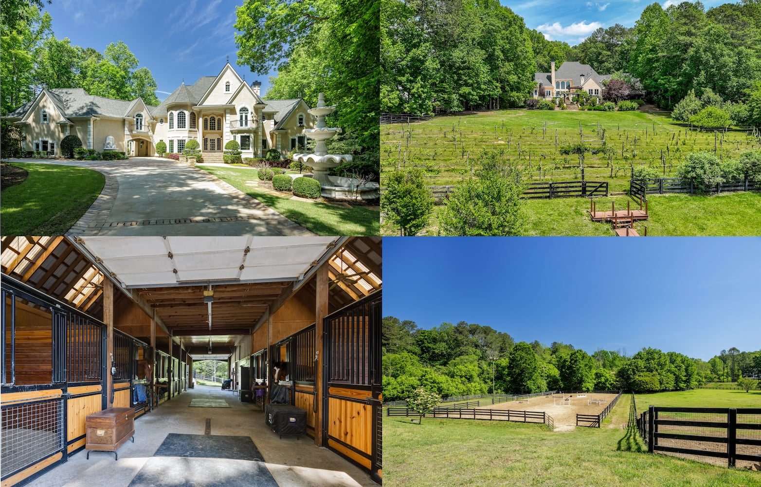 Luxurious Atlanta estate going to auction is both a ranch and a vineyard