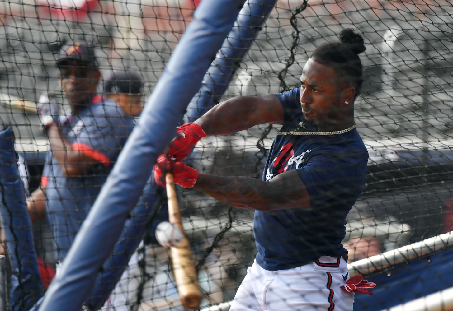 Atlanta Braves workout prior to NLCS