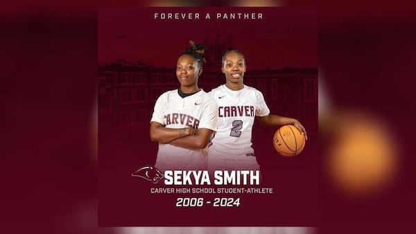 Sekya Smith, 18, was a senior basketball player at Carver Early College in Atlanta who was killed in a suspected drive-by shooting on Christmas Eve. Dec. 31, 2024 (Credit: Carver Athletics)