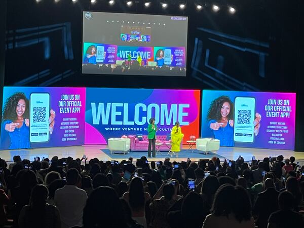 A summit hosted by the Fearless Fund attracted hundreds of attendees on Friday, August 18, 2023, when founders Arian Simone and Ayana Parsons welcomed the audience at Atlanta Symphony Hall.