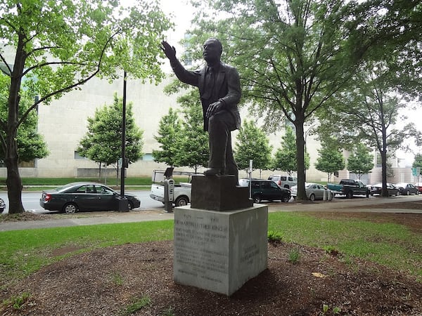 CHARLOTTE: A statue of MLK by famed African-American artist Selma Burke. (BluesBoyBob / Flickr)