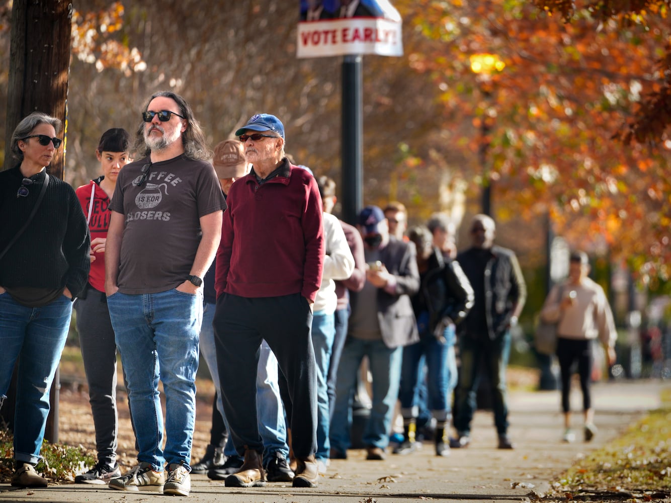 Voters turn out at the polls