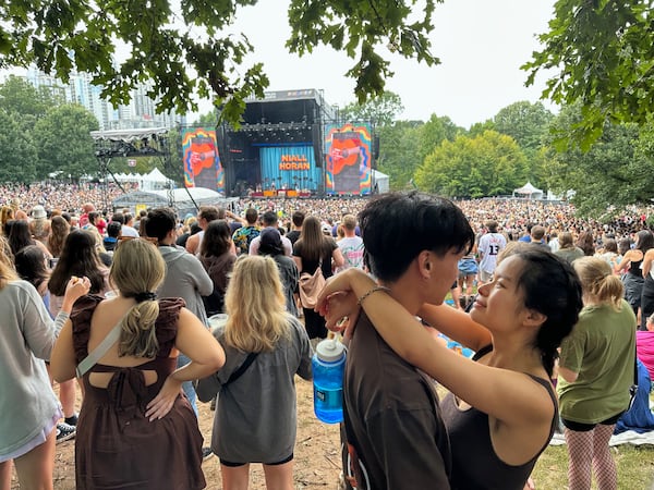 Niall Horan attracted a large crowd for his early evening performance at Music Midtown Saturday, Sept. 16, 2023. RODNEY HO/rho@ajc.com