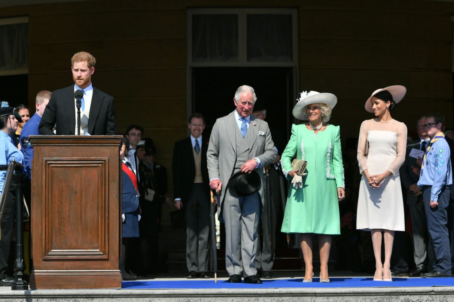 PHOTOS: Newlyweds Prince Harry, Meghan Markle attend Prince Charles’ 70th birthday celebration