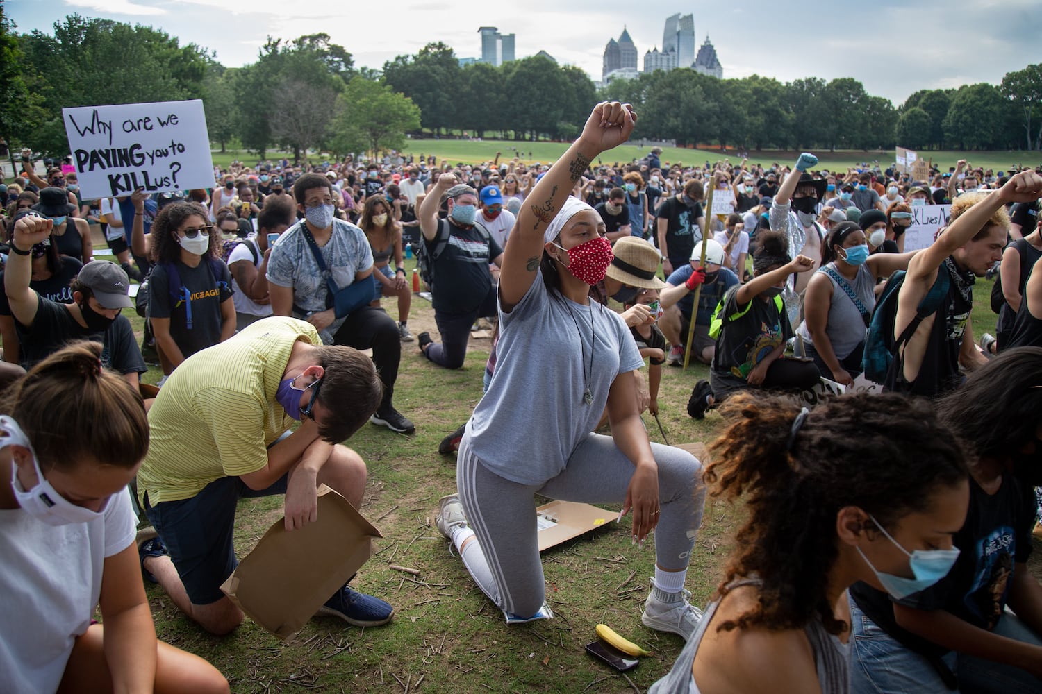 PHOTOS: Protesters gather across metro Atlanta