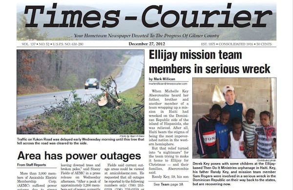 At a time when Derek Key was under bond conditions to avoid areas where minors congregate, he appeared with a group of Haitian children on the front page of a local newspaper. SPECIAL