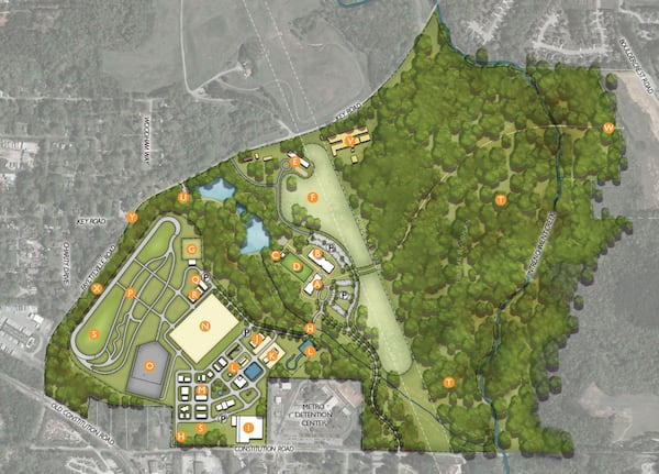 The revised site plan for the training center. (Courtesy: Atlanta Police Foundation)