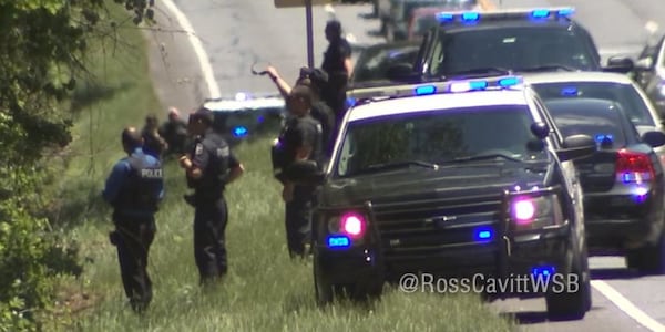 Marietta police arrested an alleged Wal-Mart shoplifter Tuesday. (Credit: Channel 2 Action News)