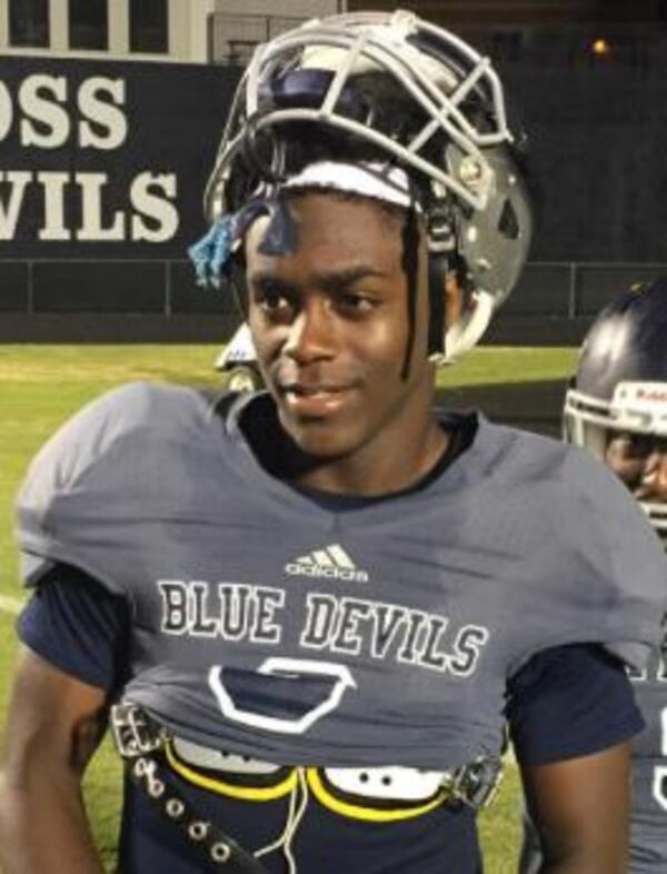 Da’Meon Williams played cornerback at Norcross. (247Sports)