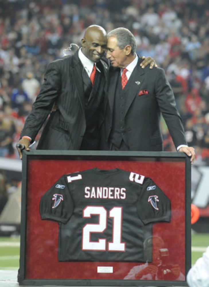 Falcons honor Deion Sanders