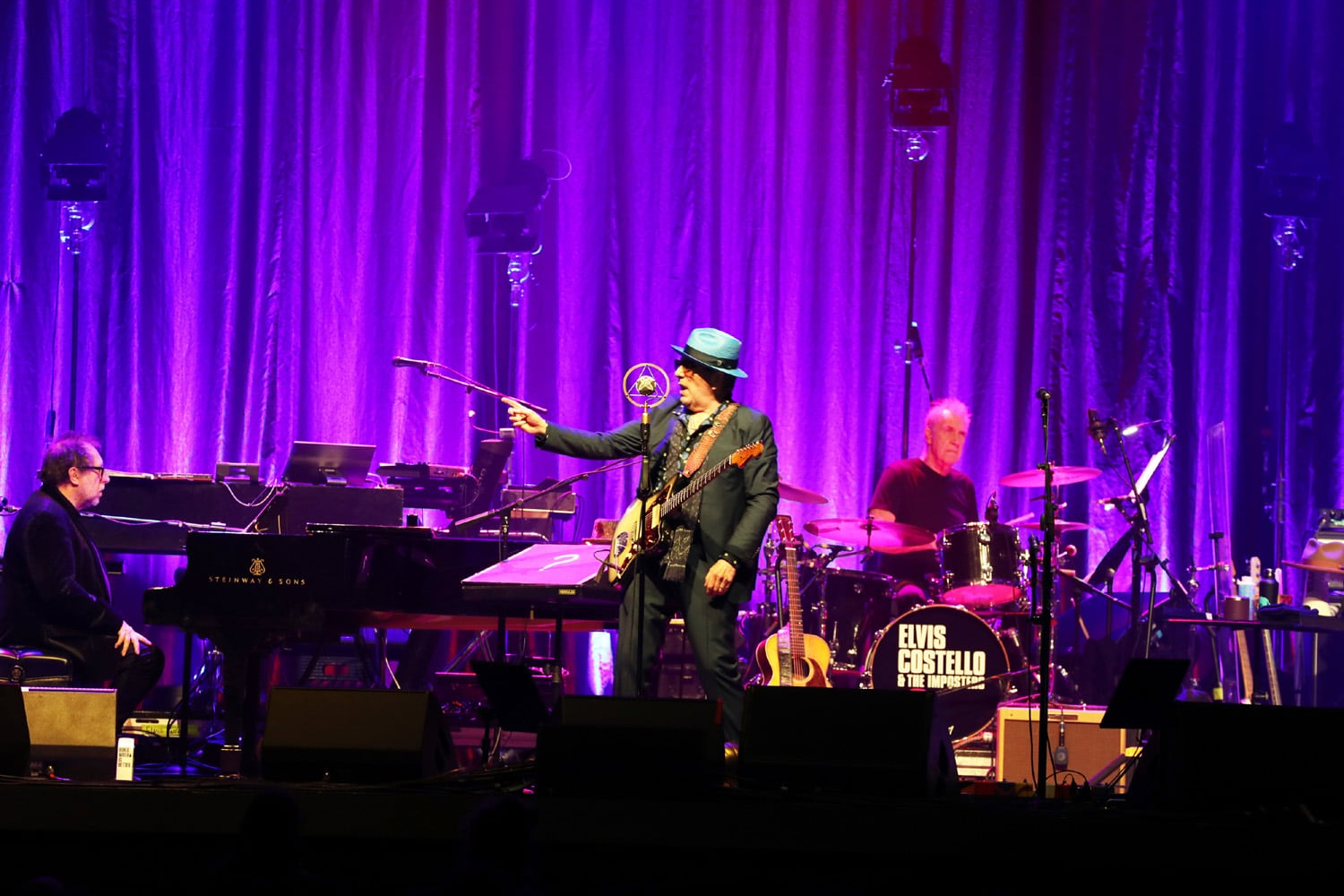 Elvis Costello & the Imposters, featuring Charlie Sexton on guitar, rocked the sold out Coca Cola Roxy Theatre on Tuesday, January 30, 2024.
Robb Cohen for the Atlanta Journal-Constitution